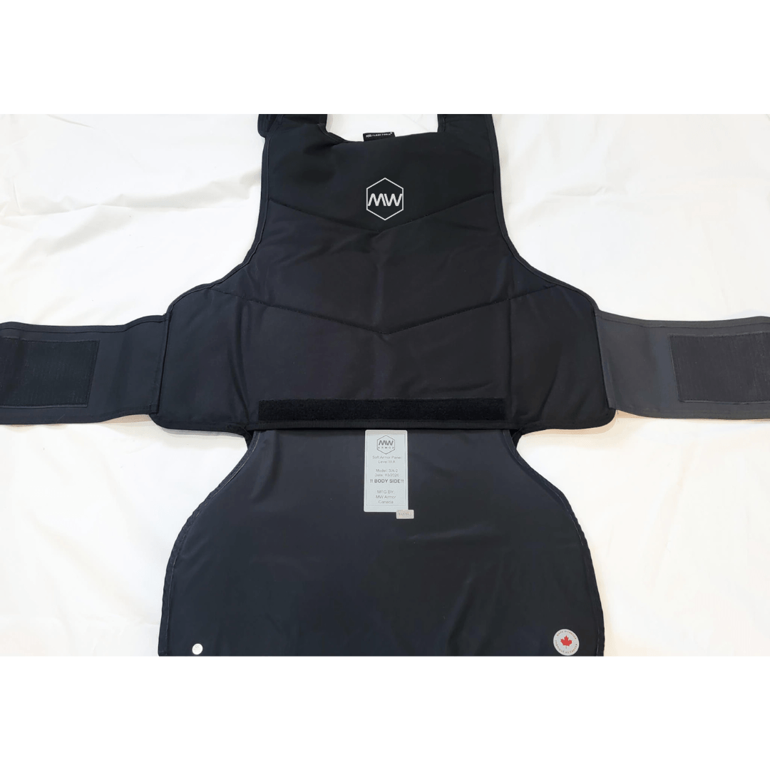 LEVEL IIIA FULL COVERAGE SOFT ARMOR PANELS (FRONT & BACK SET) — VEST NOT INCLUDED