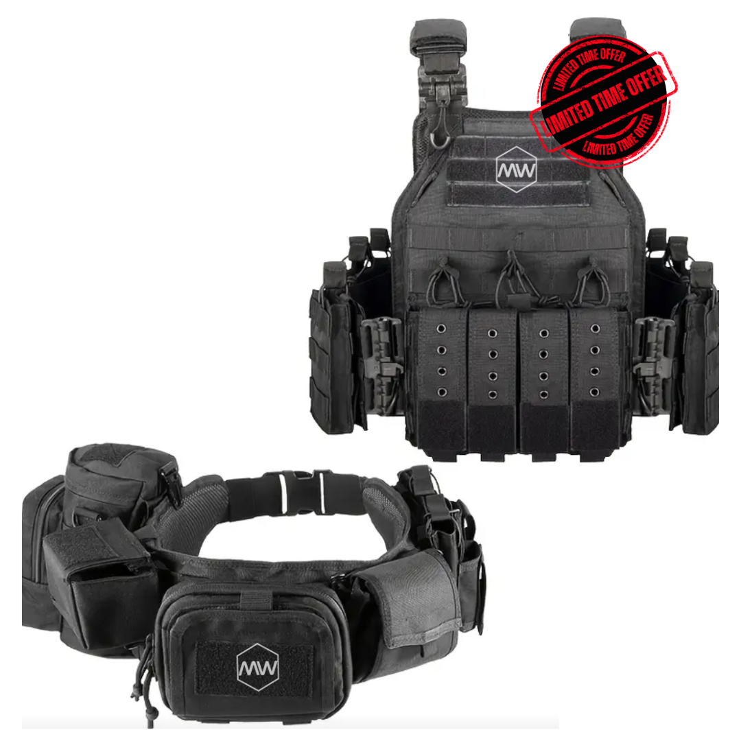TACTICAL STRIKE SET (Quick Release Carrier + Tactical Belt)
