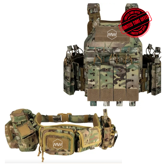 TACTICAL STRIKE SET (Quick Release Carrier + Tactical Belt)