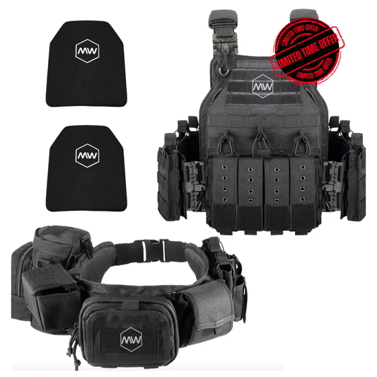 ELITE BUNDLE QUICK RELEASE - Includes 2 Level IV Plates, Quick Release