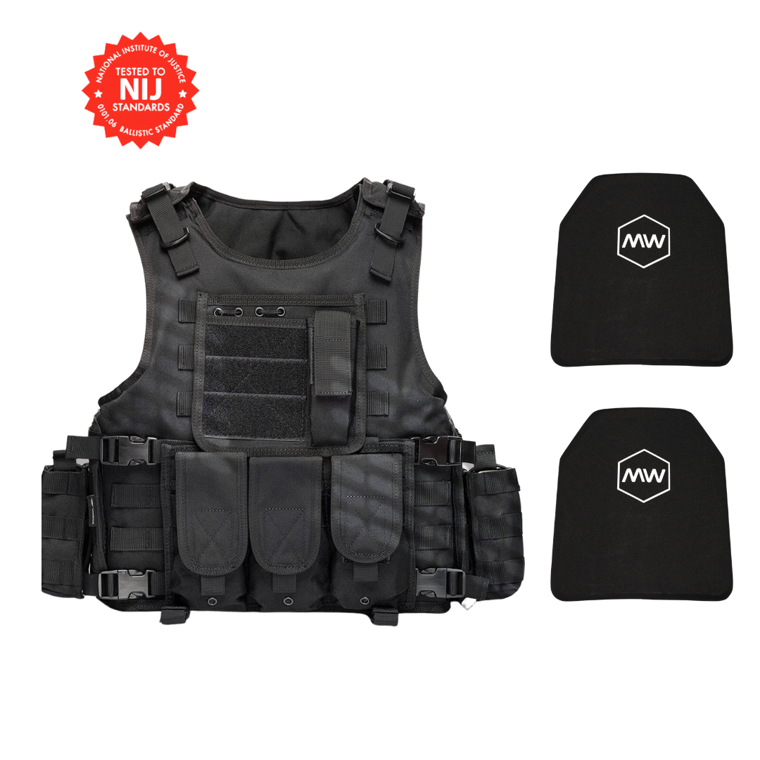 BUNDLE TACTICAL STYLE (includes 2 Plates Level IV & Carrier)