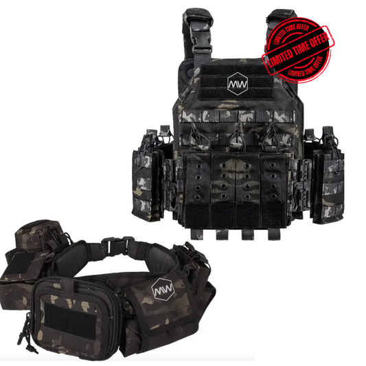TACTICAL STRIKE SET (Quick Release Carrier + Tactical Belt)