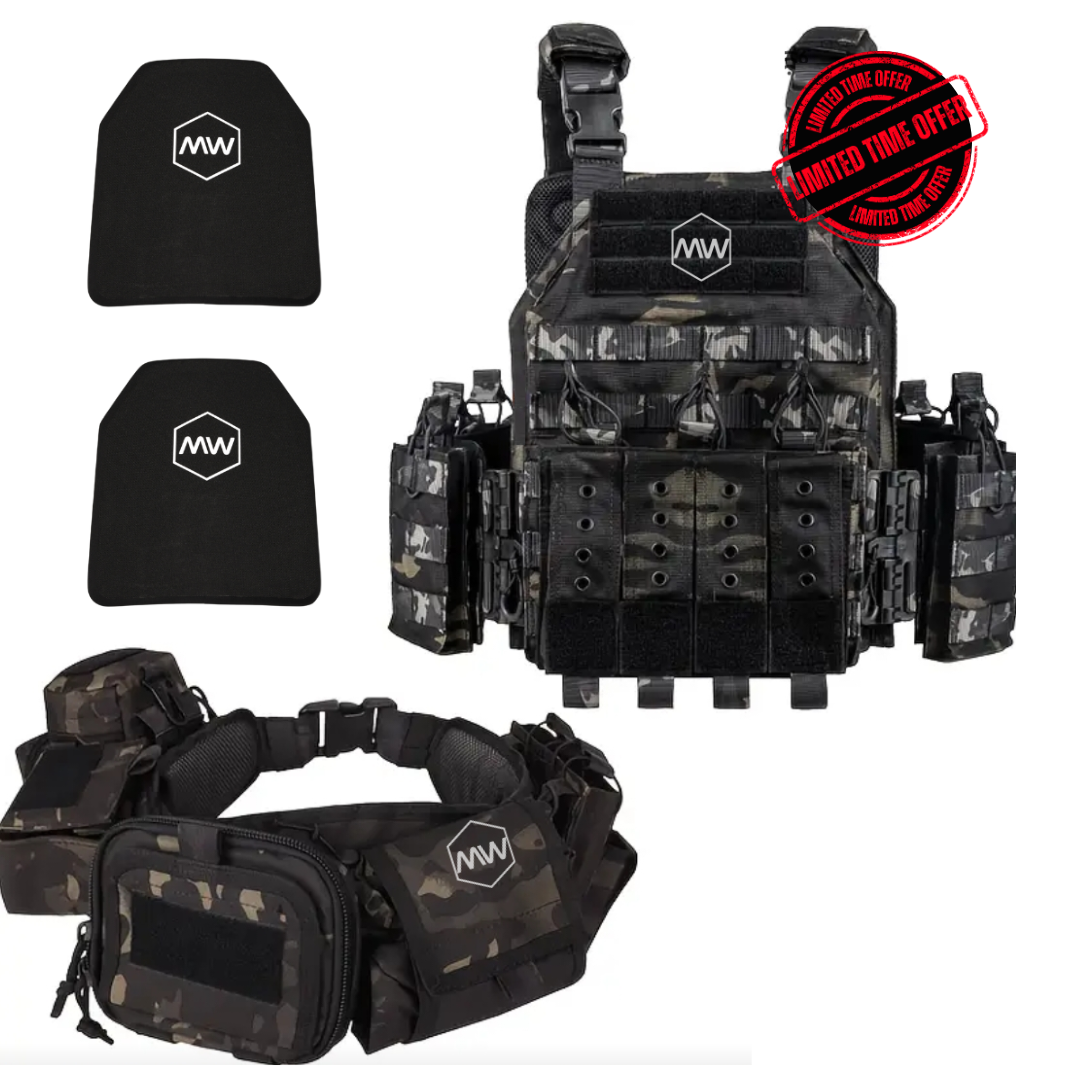 ELITE BUNDLE QUICK RELEASE - Includes 2 Level IV Plates, Quick Release