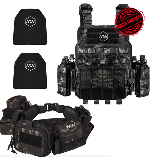 ELITE BUNDLE QUICK RELEASE - Includes 2 Level IV Plates, Quick Release