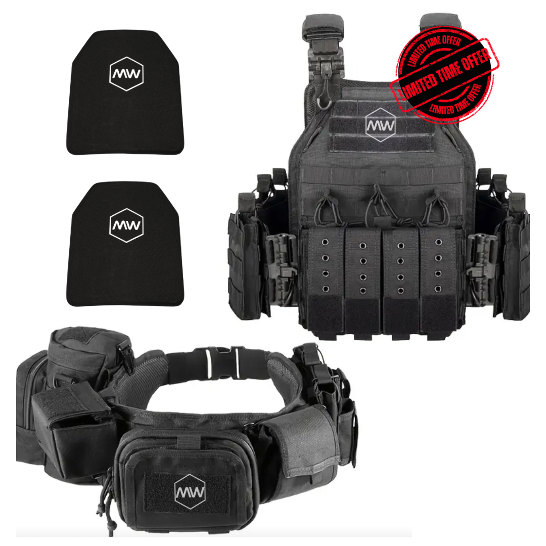 ELITE BUNDLE QUICK RELEASE - Includes 2 Level IV Plates, Quick Release