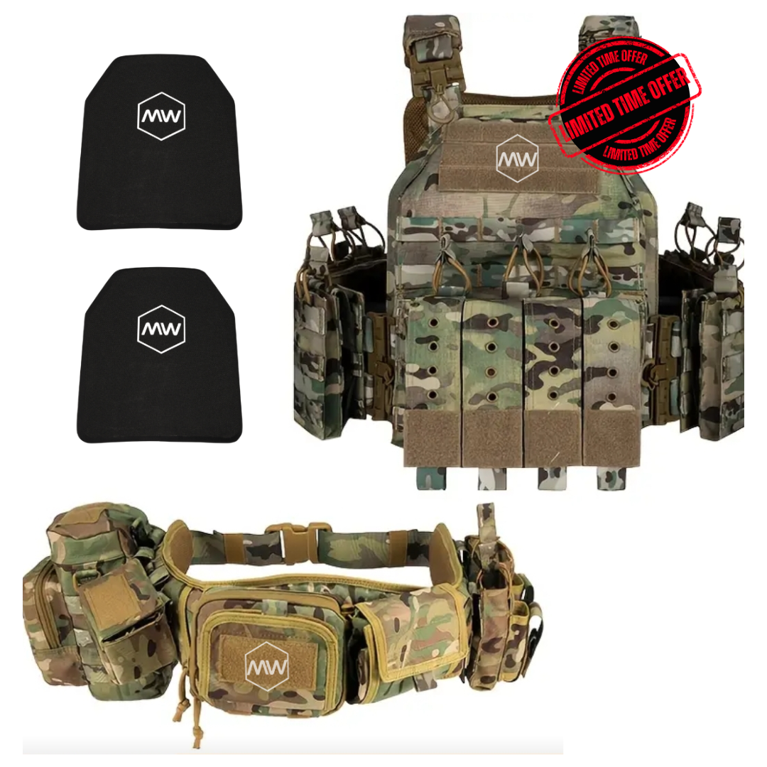 ELITE BUNDLE QUICK RELEASE - Includes 2 Level IV Plates, Quick Release