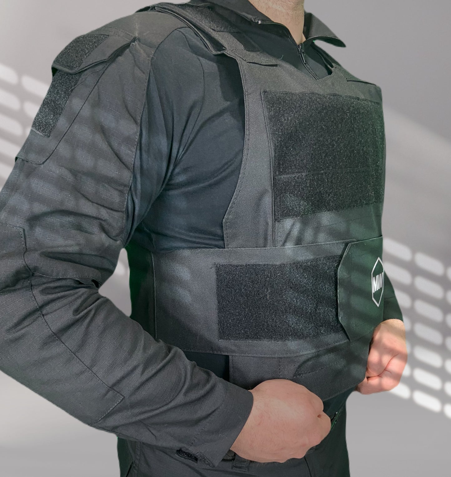 COMBO Level IIIA UNIFORM STYLE VEST (includes 2 Plates Level IIIA+ carrier)